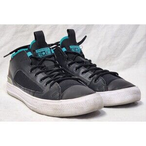 Size 12M/14W - Converse Chuck Taylor All Star Ultra Low Black Turbo Green